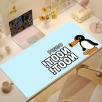 Cartoon Pingu Cute For PC Large MousePads Desk Gaming Mouse Pad Stitched Edges  Base Extended 400x900x2mm