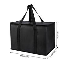 Food Delivery Bag Large Thermal Bag for Food Delivery Insulated Cooler Bag Foldable Reusable Grocery Bag Keeps 65-70L juoda