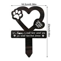Pet Memorial Graves Markers Memorial Garden Cemetery Yard Decoration Dog Grave Stake Pet Loss Memorial Plaques Outdoors Pet