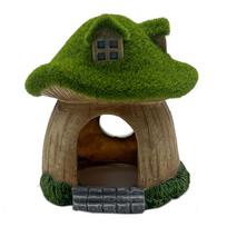 Aquarium Decoration Mushroom House Resin Fish Cave Shrimp Hideout Shelter Fish Tank Landscaping Decoration for Home Fish Tanks