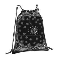 Black Bandana Large Capacity School Backpack Laptop Bags Black Bandana Gang Galaxy Case Laptop Cup Hangup Book OneSize