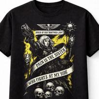 Adepta Sororitas Kovotoja Warhammer 40K Grafinis Unisex Marškinėlis S
