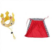 Breathable Dog Transform King Cape Adjustable Pet Cosplay Cloak  For Pet Birthday Party S