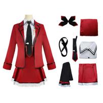 Date A Live Kurumi/Tohka/Yoshino Cosplay Costume Anime Role Play Outfit for Halloween Carnival S balta