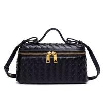 Handwoven Fashionable And Popular Lunch Box Bag Trendy Single Shoulder Portable Oblique Span Box Bag 20*7*11.5cm