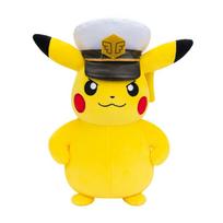 Pikachu Kapitonas Pliušinis Žaislas - 8 colių Minkštas Pliušas su Kapitono Kepure ir Autentiškomis Detalėmis