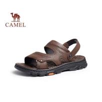 CAMEL Men's Business Dual-Wear Top-Grain Leather Beach Sandals G13M211017 40 ruda