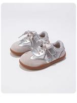DeXun 2026 Children's Silver Spring Board Shoes for Girls 25 sidabras