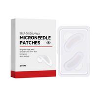 Self-Dissolving Microneedle Patches for Eye Area Skin Care Improve Skin Texture and Firmness with Smooth Surface 2 Pairs Per Box One Size balta