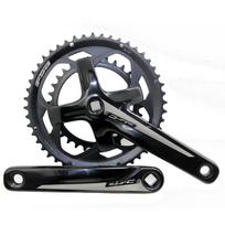 FSA Aliuminio Lydinio Plento Dviračio Švaistikliai 50/34T 172.5mm 48/32T, 172.5mm juoda