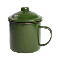 360/500/660 ml pieno puodelis nuo rūdžių Sveikas ekologiškas retro vandens puodelis su dangteliu Buitinės reikmenys 8 cm