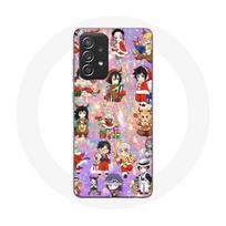 Coque pour Samsung Galaxy A52 Demon slayer merry christmas affiche le cadeau de noël