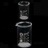 5 ml laboratorinės stiklinės borosilikatinės talpyklos black