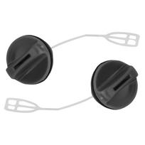 2 vnt grandininio pjūklo dujų bako kuro dangtelis, skirtas HUSQVARNA 340 345 346 350 353 362 365 371 black