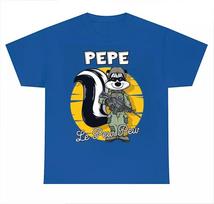 Pepe Le Pew Pew T-shirt blue T-shirt short sleeve All sizes BL1072 2XL