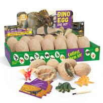 12PCS  Archeological  Dig Up Dinosaur Egg Fossil Excavation Toy Kid Scientific Mining DIY Dino Egg Multiplayer Party Favors Toys