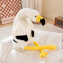 Large pink flamingo throw pillow plush toy doll bird doll girl sleeping pinch legs soothing rag doll 130cm（0.8kg） balta