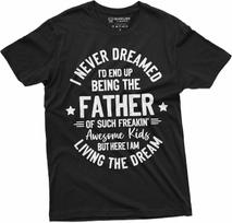 Vyriški T-shirt'ai Tėvo dienos proga su humoru Dovana vyrui Tėčiui Tėčiui Marškinėliai dovanai nuo vaikų Dukros Sūnaus T-shirt'as S juoda