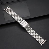 Prabangus apyrankė be tarpų Samsung Galaxy Watch 8 40mm 44mm 8Classic Nerūdijančio plieno juosta Vyrams For galaxy ultra 47mm Metalinė juosta Galaxy 8 40mm 44mm sidabras