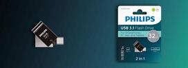 PHILIPS FM32DC152B/00 USB flash drive 32GB USB Type-C 3.2 Gen 1 (3.1 Gen 1) Black