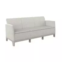 Keter Garden sofa two-seater Scandi Form 3-seater sofa pebble gray/light beige