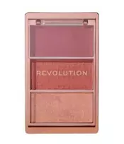Makeup Revolution Blush Icon, Matte, Blush Highlighter Palette, Aura Points Rose, 11.5 g