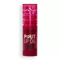 Makeup Revolution Pout Lip Oil, Shine, Lip Oil, Cherry Red, 3 ml