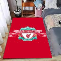 Liverpool futbolo klubo logotipas, kilimas, raudonas kilimas, futbolo gerbėjų dekoras. Tinka naudoti kaip neslystantis kilimėlis svetainės, miegamojo, sofų. 40x60cm( 15x23in )