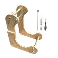 Bead Loom Kit for Adults, 5 Length Adjustable Standing Beading Loom, Weaving Loom for DIY Bracelets Necklaces Keychains Jewelry & Crafts sena mediena