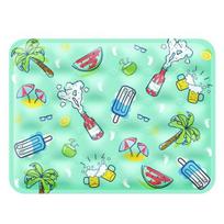 Yousheng Pet Cooling Gel Pad, Dog Cooling Mat for Summer, Self-Cooling Mat for Medium/Small Dogs, Scratch-Resistant Waterproof Mat for Dog Beds, Car, S žalia