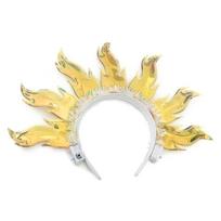 LED Lightup Fire Theme Hairband Flame Hairhoop For Adult And Children Carnivals Party And Holiday Event Gatherings 1