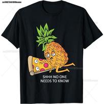 Pineapple Belongs On Pizza Lover Funny Food Pun T-Shirt S įvairiaspalvis