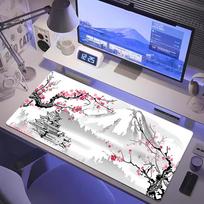 Cherry Blossoms Wrist Rest Keyboard Gaming Mouse Pad White Mousepad Pk Control Welcome Mat Desk Decorations Office Rug Keypad 800x300x2MM