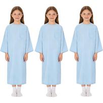 Berniukų Mergaičių Medicininė Paciento Chalatas 3 vnt. Ilgomis Rankovėmis Galinė Reguliuojama Užsegimo Kišenė Specialiųjų Poreikių Pritaikoma Slaugos Apranga 5-6 Years dramblio kaulas
