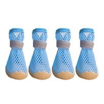 Reguliuojami šunų tinkliniai batai Atsparūs dilimui Minkštas padas Atspindintys šunų batai Kvėpuojantys Patogūs Neslystantys šunų batai (Blue,size 1) mėlyna