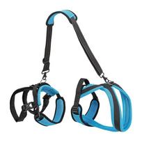 Portable Breathable Dog Auxiliary Belt Pet Lift Harness Sling Support, Rehabilitation Helper for Disabled Injured Dogs Recovery (Blue,S) mėlyna
