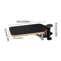 Computer Arm Rest for Desk Wooden Table Extender 90 Degree Rotatable Foldable Padded Arm Rest for Typing Gameplay Computer 8 Inch juoda