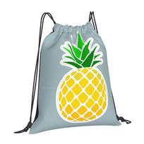 Pristine School Bag Big Capacity Backpack Laptop Pineapple Fruit Simple Yellow Green Classic OneSize