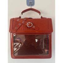 School Ita Bag Trendy Gothic Spice Girl Mochila Transparent Mochilas Mujer Chain Heart Backpack Multi-function Square Women Bags oranžinė