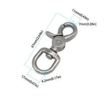 316 Stainless Steel Lobster Clasps Electroplated Alloy Zinc Alloy Material Swivel Clasps Strong Durable Snap Hooks Webbing Bag