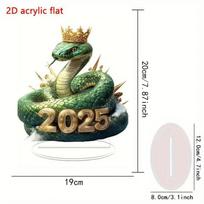 2025 Crystal Snake Logo & Medal: Multifunctional Home and Office Decoration
