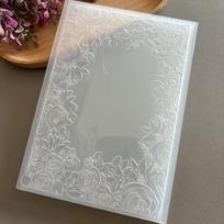 Embossed 3D Flower Texture Clip Mold YA-141 gray