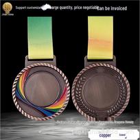 Colorful Award Medals for Students: Creative Metal Sports Plaques in Gold, Silver, and Bronze. 6.8cm varis