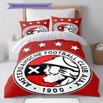 AFC Ajax poster (2) Bedding Quilt Set Quilt Cover Pillowcase Home Decoration Birthday Gift (1 * duvet cover + 2 * pillowcase, without core) 135x200cm