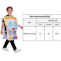 Vaikų 3D varlės vandens lelijos Cosplay kostiumas Vaikų animacinės varlės Labas! Žaiskime Apranga Helovino vakarėlis Sceninio pasirodymo Kombinezonas one size white