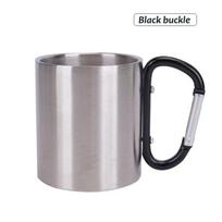 200 ml lauko stovyklavimo puodelis nerūdijančio plieno puodelis keliaujantis su karabine rankena Kavos arbatos puodelio indų rinkinys lauke 150-200ml