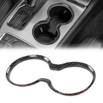 Carbon Fibre Cup Holder Cover For Jeep Grand Cherokee gray