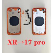 Pasidaryk pats korpusas XR į 17 Pro XR panašus į 17 Pro Važiuoklė iPhone XR Konvertuoti į 17 Pro Galinis dangtelis Visiems modeliams XR Pakeisti į 17 Pro oranžinė