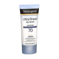 Neutrogena Ultra Sheer Dry-Touch Apsauginis kremas nuo saulės SPF 70, 3 oz (Pakuotėje 2 vnt)