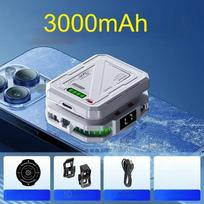 Puslaidininkinis telefono aušintuvas Radiatorius 4800mAh Ilgai veikiantis Ledo aušinimas Reguliuojamas Magnetinis ir spaustukas Telefonui Žaidimams white